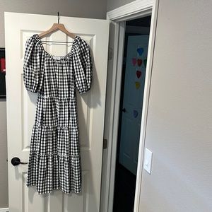 Carly Jean black and white check dress